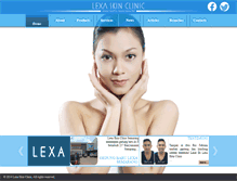 Tablet Screenshot of lexaskinclinic.com